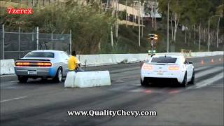 2012 Chevrolet Camaro ZL1 vs 2008 Dodge Challenger SRT8 Racelegalcom 962013 [upl. by Tabbie]