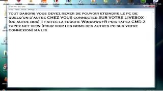 TUTO Comment arrêter un pc à distance local [upl. by Eenahs]