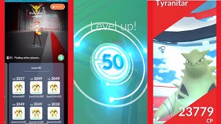 Level 50 Alakazam vs Tyranitar solo [upl. by Hephzibah]