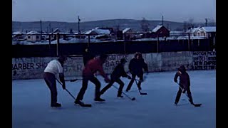 1950s outdoor hockey in Fairbanks Alaska [upl. by Arik610]