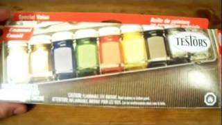 Testors Special Value Enamel Paint Set Overview [upl. by Ik]