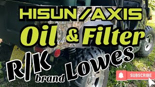 The Best After Market Oil Filter for HisunAxis UTVs [upl. by Soren]