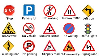 The Road signs and Traffic Symbuols trafficsigns englishvocabulary [upl. by Parsons6]