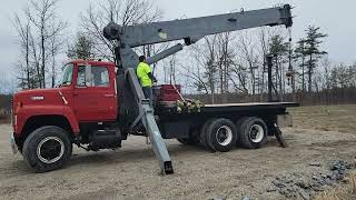 1988 Ford L8000 Crane Truck [upl. by Medora]