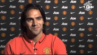 Radamel Falcao first interview as a Manchester United player [upl. by Toscano710]