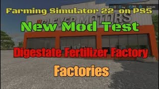 FS22 Digestate Fertilizer Factory New mod for May 10 [upl. by Nollek]