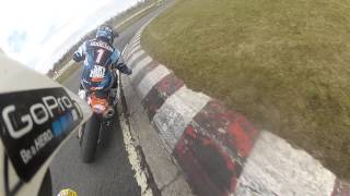 British Supermoto Championship OnBoard Open Elite Race 1 [upl. by Araet]