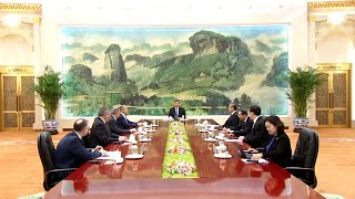 Xi Jinping meets Russian foreign minister Sergey Lavrov in Beijing [upl. by Mike395]