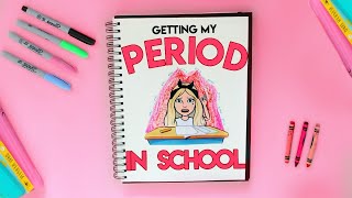 DRAW MY LIFE That time I Got My Period in School  Period hacks amp tips from ur big sis [upl. by Ilujna]