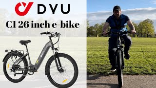 DYU C1 26 inch electric bike first ride and thoughts electricbike ebike [upl. by Resay]