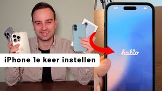 iPhone de eerste keer instellen 𝐇𝐨𝐞 𝐝𝐨𝐞 𝐣𝐞 𝐝𝐚𝐭 [upl. by Aronoff]