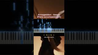 PIANO KARAOKE Armageddon  aespa 에스파 Highlight 2 aespa Armageddon 에스파 æspa aespaArmageddon [upl. by Nytnerb]