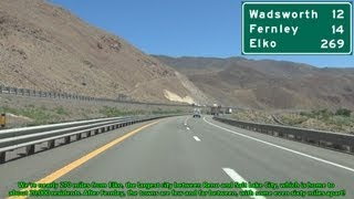 Interstate 80 East from Sparks to Fernley Nevada [upl. by Adiarf]