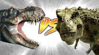 TYRANNOSAURUS REX VS TARBOSAURUS Who Would Win [upl. by Annaigroeg443]