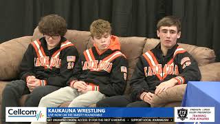 Varsity Roundtable with Kaukauna wrestling [upl. by Nelra]