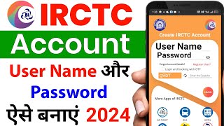 irctc account kaise banaye  how to create irctc account  irctc user id kaise banaye irctc account [upl. by Lucio]