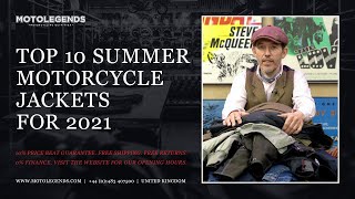 Top 10 summer motorcycle jackets 2021 [upl. by Anelle565]