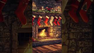 Cozy Christmas Ambience with Crackling Fireplace 🔥 [upl. by Adiell938]