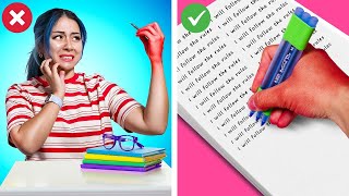 10 Genius DIY School Hacks amp Funny Moments amp Life You Hacks Must Try  Bad Students vs Good Teacher [upl. by Guinevere]