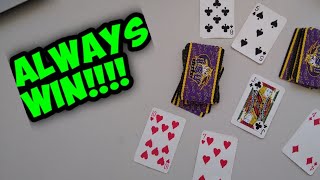 How to Always Win at Card Games  Card Playing Hack [upl. by Accisej]