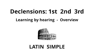 Latin Declensions Overview about the First Second and Third Declension [upl. by Yekram24]