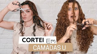 Como cortar o cabelo sozinha em camadas U  Daiane Fercine [upl. by Umeko316]