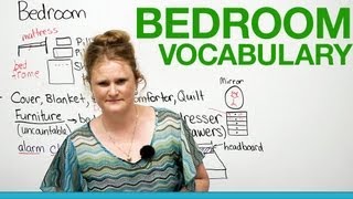 English Vocabulary  In the bedroom [upl. by Tracay]