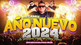 MIX AÑO NUEVO 2024  🔥🎉 Merengue Salsa Reggaeton Cumbia Chicha Mix 2 Horas solo Bailables [upl. by Ennoved]