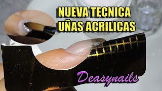 NUEVA TECNICA UÑAS ACRILICAS  como hacer uñas acrilicas correctamente Deasynails [upl. by Yarezed932]