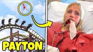 Payton fell off the roller coaster then Ninja Kidz TV [upl. by Michiko]