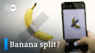 ‘Starving artist eats 120K banana at Art Basel  DW News [upl. by Beaufort]