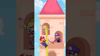 Waluigi Can’t Stand Mario and Peach’s Love Story animation mario [upl. by Formenti467]