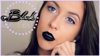 Wearable Black Lipstick Makeup Tutorial  Courtney Lundquist [upl. by Gnik]