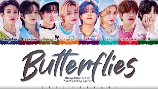 Stray Kids  Butterflies Lyrics Color CodedKanRomEng [upl. by Whitnell]