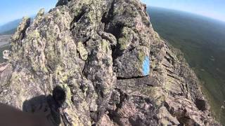 Katahdin Hiking Whole Knife Edge wCliff Walk GoPro [upl. by Boak]