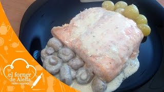 Salmón con Uvas y Champiñones [upl. by Akiwak]