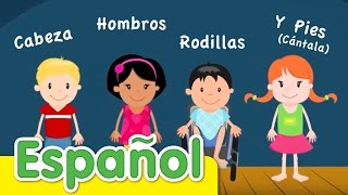 Cabeza Hombros Rodillas Y Pies Cántala  Canciones Infantiles  Super Simple Español [upl. by Lodge]