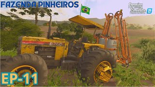 APLICAÇAO DA HERBICIDA NA SOJA  EP 11 FAZENDA PINHEIROS FARMING SIMULATOR 22 [upl. by Netsirk]