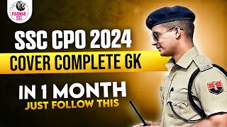 SSC CPO GK LAST 1 MONTH STRATEGY  PARMAR SSC [upl. by Kciv927]