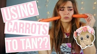 How to get a darker natural tan with carrots ❀  VixieBeauty [upl. by Analihp166]