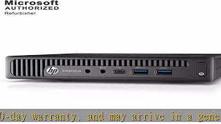 HP EliteDesk 800 G2 Desktop Mini Business PC Intel QuadCore i56500T up to 31G16G DDR4240G SSD [upl. by Assirk]