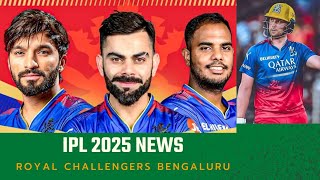 IPL NEWS RCB Team 2025 [upl. by Nesnej475]