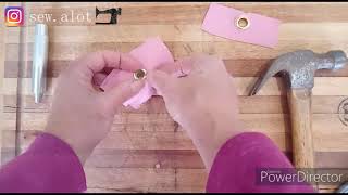 Install Eyelets In Fabric [upl. by Fatsug]