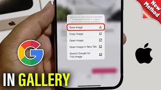 How To Download Images From Google On iPhone Save Photo in Your Gallery [upl. by Kilah]