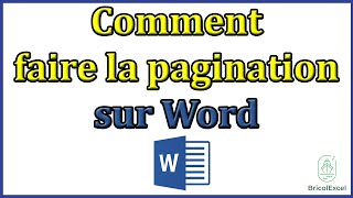 Comment faire la pagination sur word [upl. by Anastase]