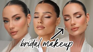 THE PERFECT BRIDAL MAKEUP 🤍 tips and tricks from a pro makeup artist [upl. by Hax3]