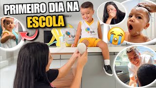 LEVEI MEU FILHO PARA ESCOLA NO PRIMEIRO DIA DE AULA 😭😱 chorei [upl. by Sainana297]