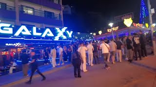 MAGALUF Nightlife The Strip 1am Saturday Night In Majorca [upl. by Gearard927]