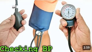 How to easy chek BP measure with sphygmomanometer [upl. by Aruasor781]