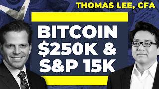 Tom Lee on Bitcoin to 250K SampP to 15000 amp The AI Revolution [upl. by Aisanat]